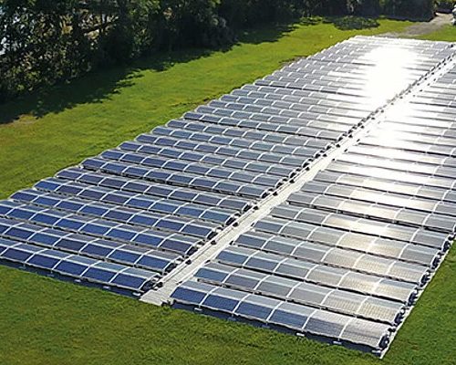 מערכת סולאר קרקעית AEROCOMPACT 500 מערכת סולארית להתקנה קרקעית נמוכה מבית AEROCOMPACT האירופאית, איכות וקלות התקנה