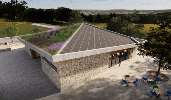 הדמייה ראשונית של הגג על ידי משרד אדריכלים גלעד-שיף